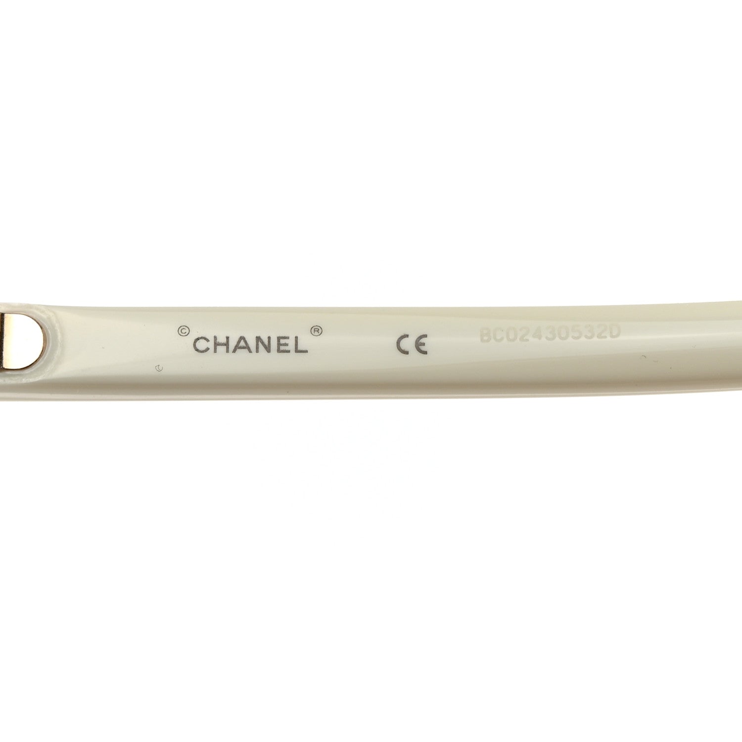Chanel Acetate Mirror Shield Sunglasses 71475 White 5 of 7