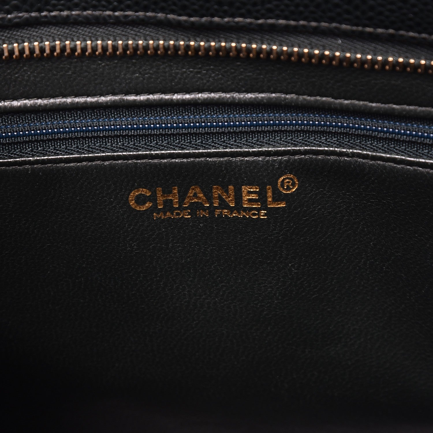 Chanel Caviar Quilted Medallion Tote Dark Green 6 of 8