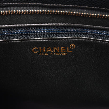 Chanel Caviar Quilted Medallion Tote Dark Green 6 of 8