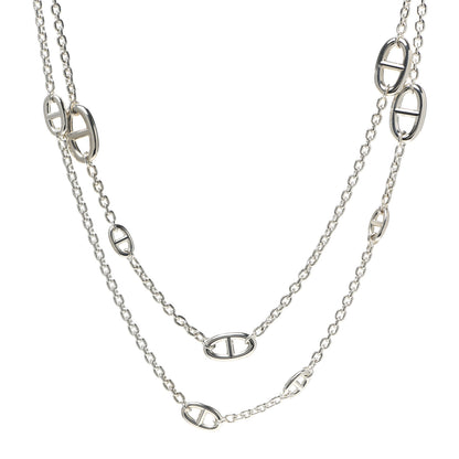 Hermes Sterling Silver Farandole Necklace 120 1 of 5