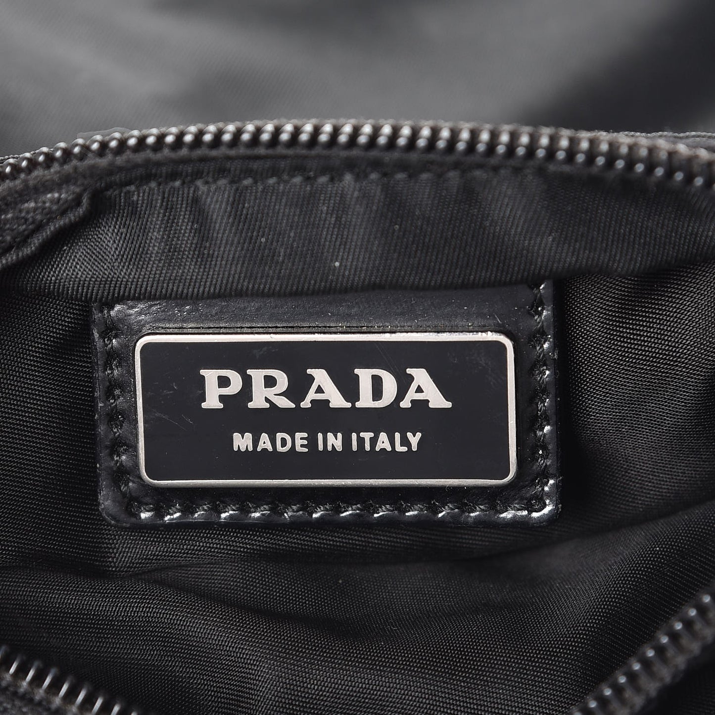 Nylon Small Flat Messenger Bag Black