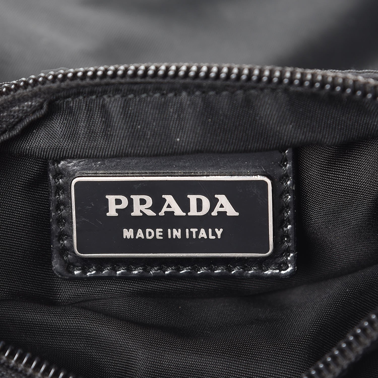 Prada Nylon Small Flat Messenger Bag Black 7 of 14