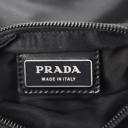 Prada Nylon Small Flat Messenger Bag Black 7 of 14