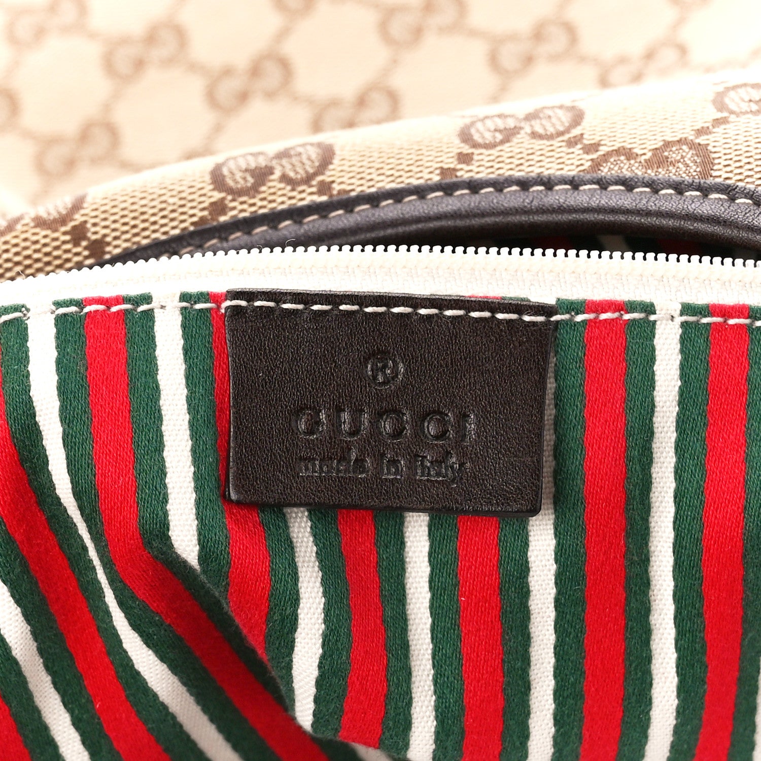 Gucci Monogram Medium New Britt Hobo Dark Brown 6 of 11