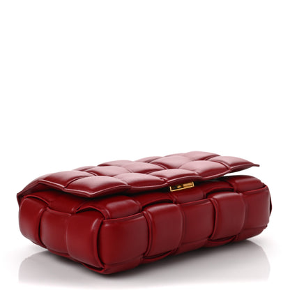 Bottega Veneta Nappa Maxi Intreccio Padded Cassette Crossbody Bag Dark Red 3 of 7