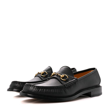 Gucci Mandala Goatskin Mens Horsebit Loafers 11 Black 3 of 9