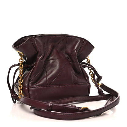 Saint Laurent Lambskin Matelasse Monogram Mini Jamie Shoulder Pouch Rouge Cabernet 3 of 9