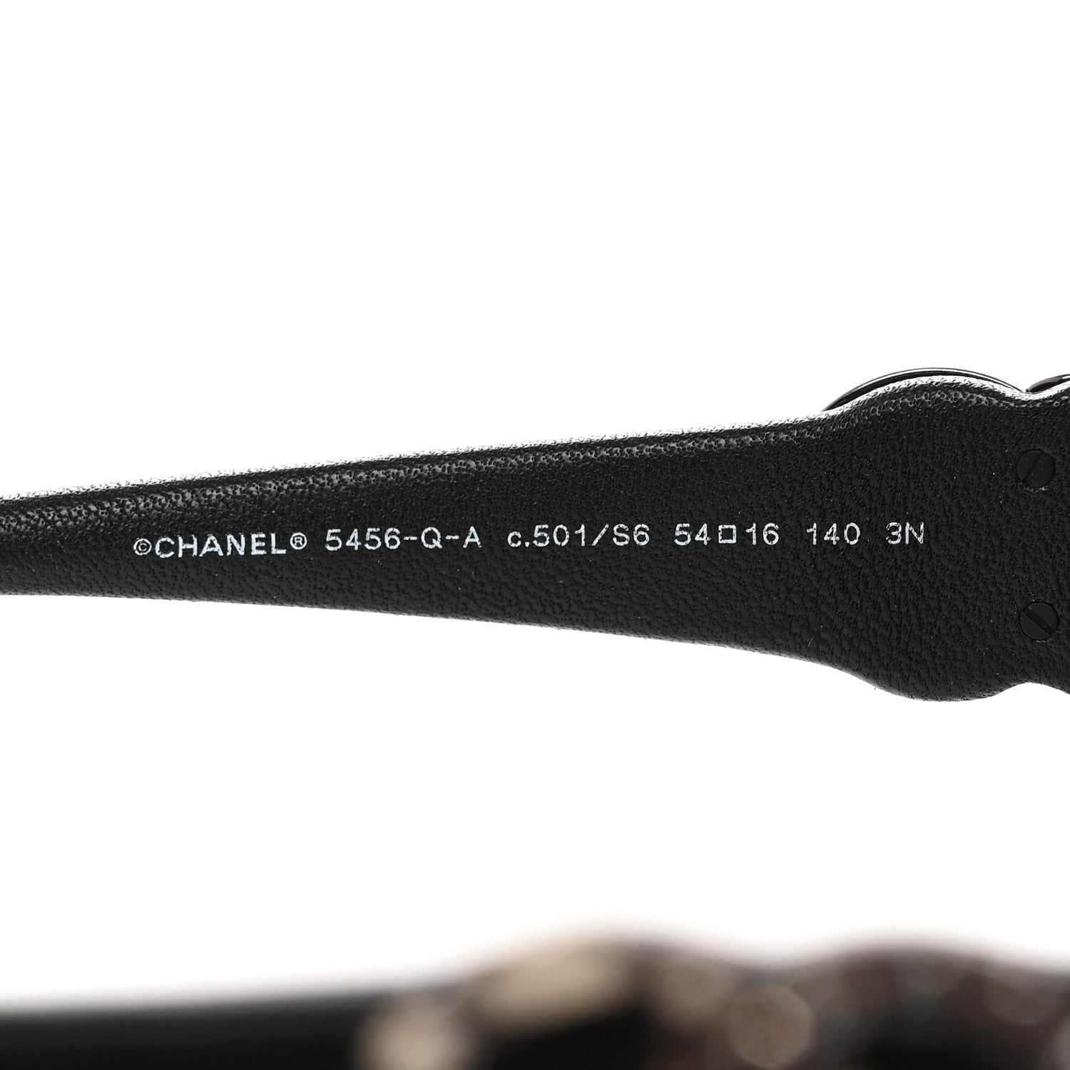 Chanel Acetate Square Cat Eye CC Sunglasses 5456-Q-A Black 5 of 8