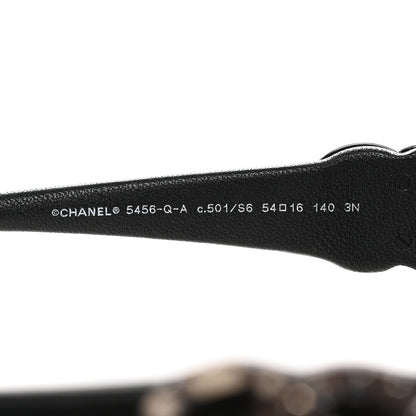Chanel Acetate Square Cat Eye CC Sunglasses 5456-Q-A Black 5 of 8