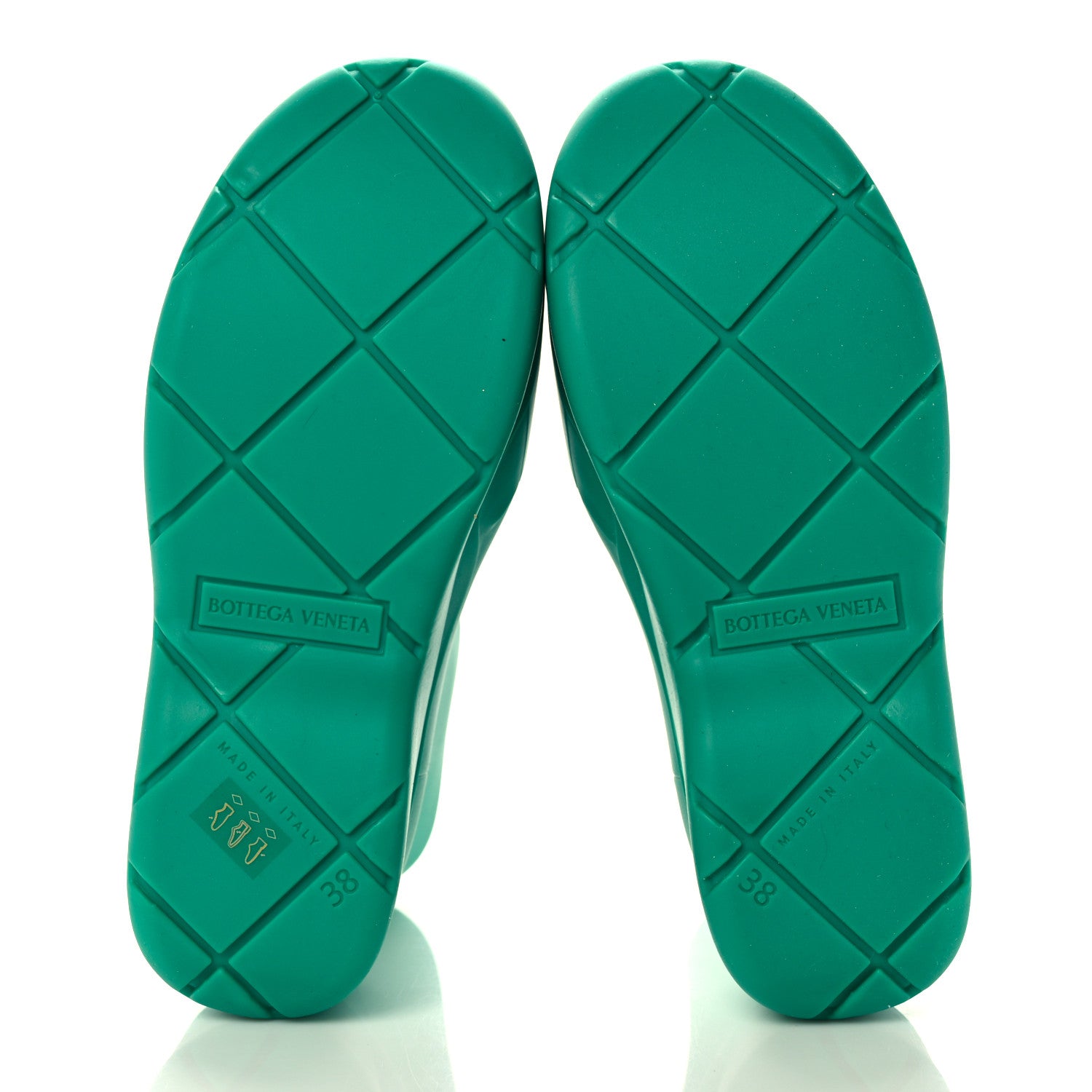 Bottega Veneta Rubber Puddle Boots 38 Acid Turquoise 5 of 8