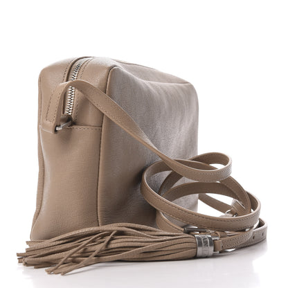 Saint Laurent Lambskin Monogram Small Lou Camera Bag Dark Beige 3 of 9