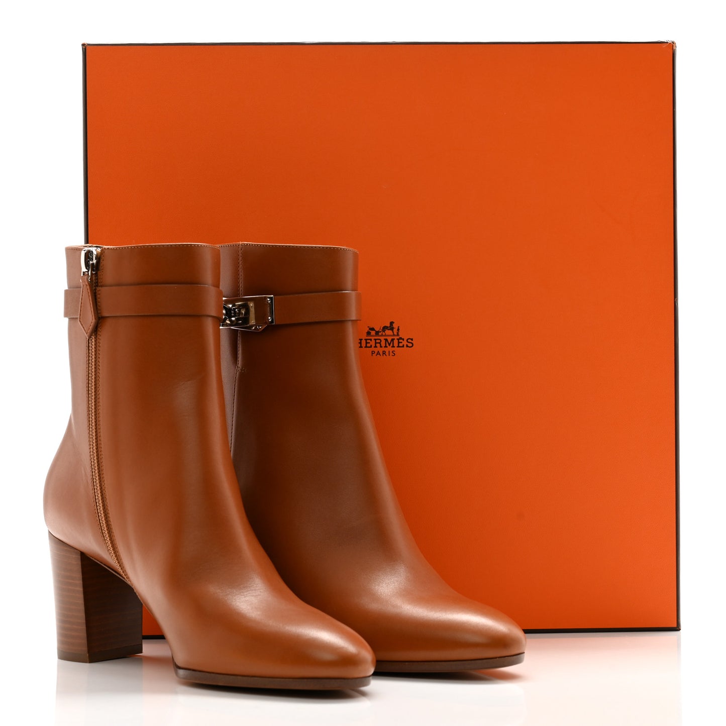 Calfskin Saint Germain Ankle Boots 38.5 Gold