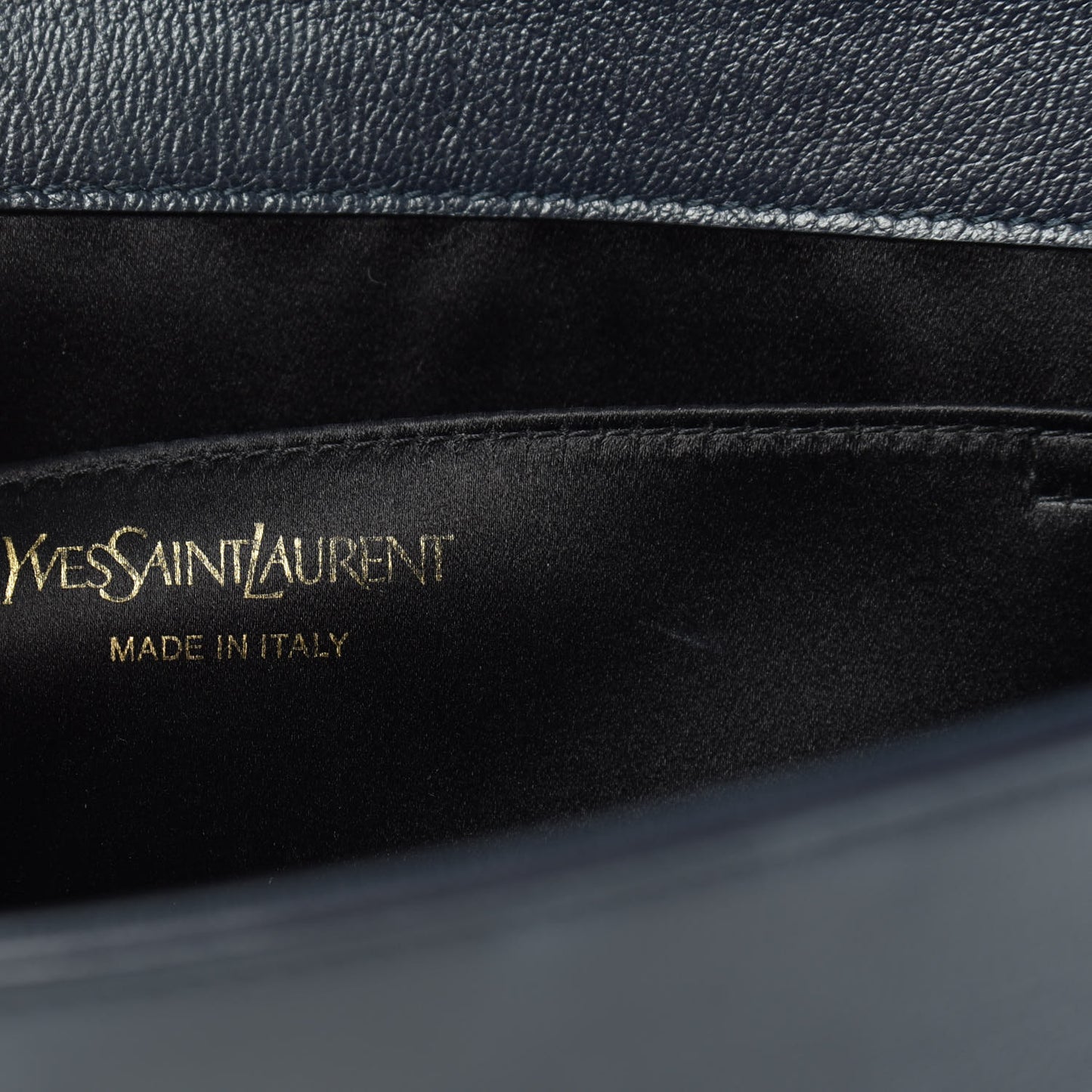 Calfskin Monogram Large Belle De Jour Clutch Navy