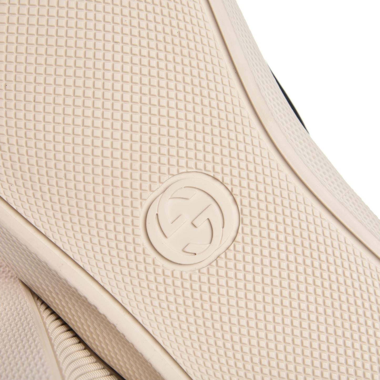 GG Supreme Monogram Bengal Womens Dublin Slip On Sneakers 38 Beige Pink