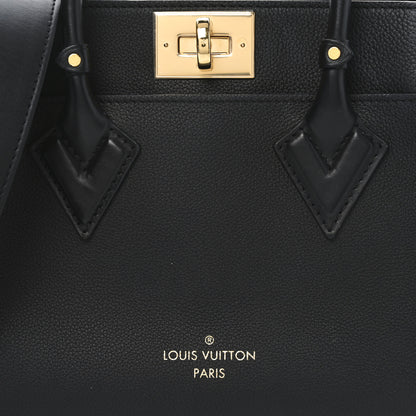 Louis Vuitton Calfskin Monogram On My Side PM Black 7 of 10
