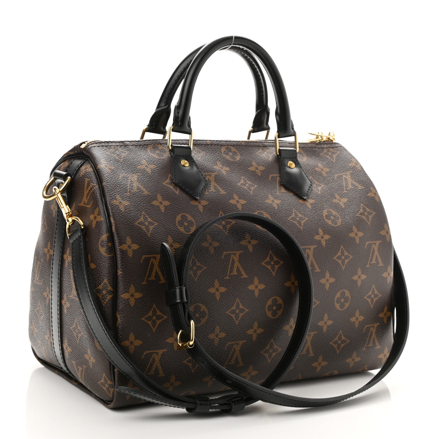 Louis Vuitton Monogram My World Tour Speedy Bandouliere 30 Black 2 of 7