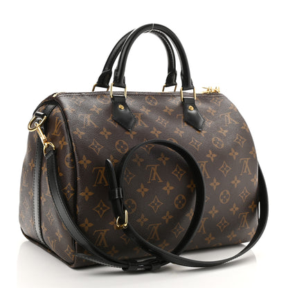 Louis Vuitton Monogram My World Tour Speedy Bandouliere 30 Black 2 of 7