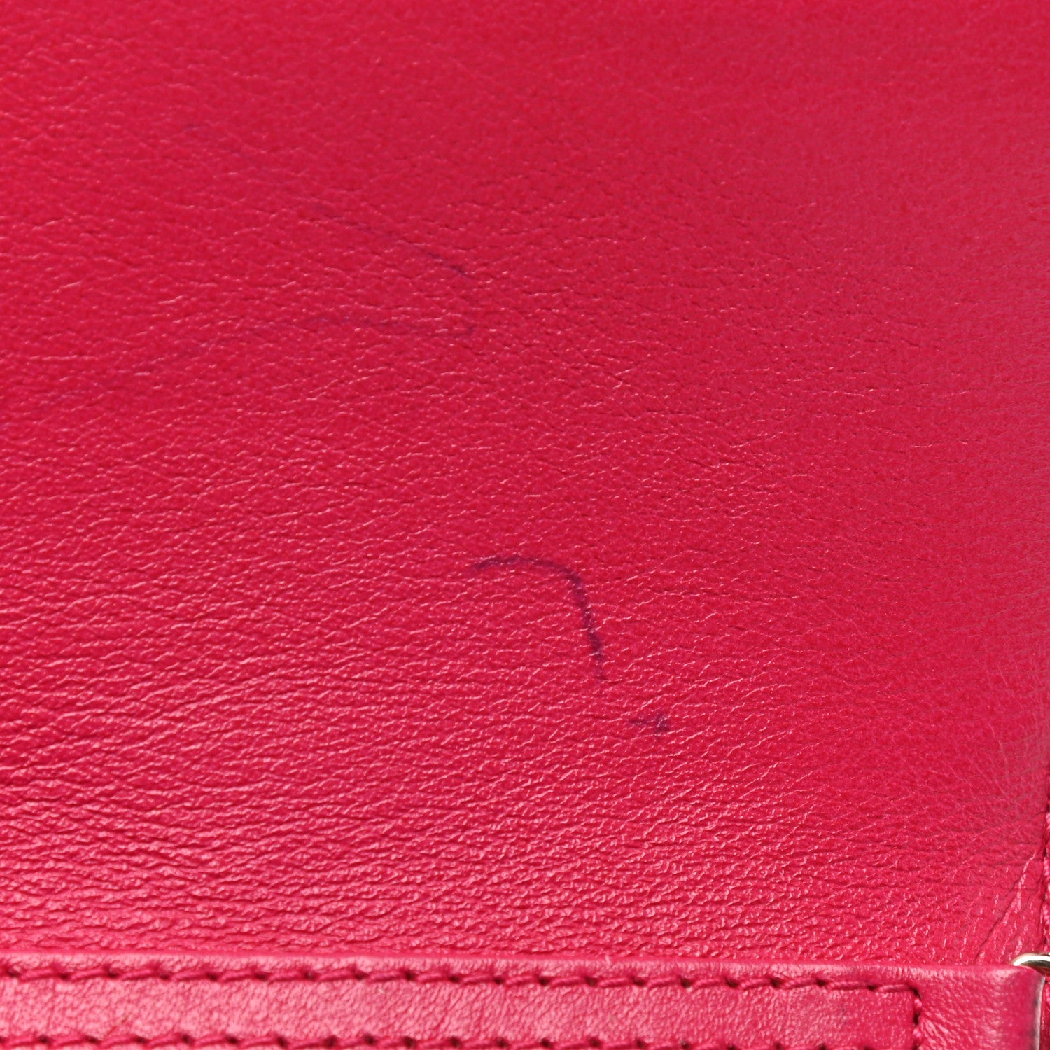 Christian Dior Patent Cannage Rendezvous Chain Wallet Fuchsia 10 of 10