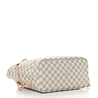 Louis Vuitton Damier Azur Neo Neverfull MM Rose Ballerine 3 of 7