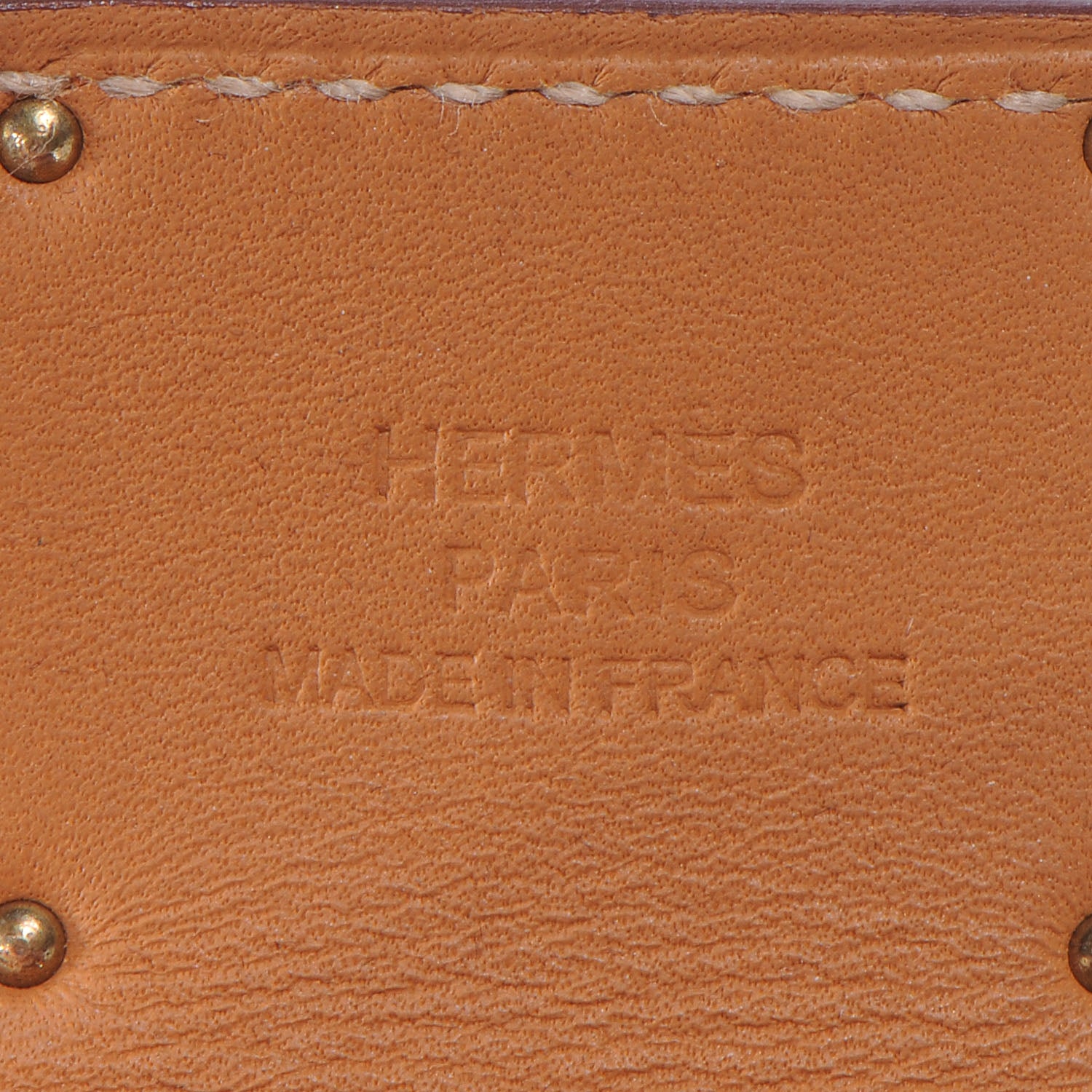 Hermes Veau Epsom Kelly Dog Bracelet Orange 7 of 7