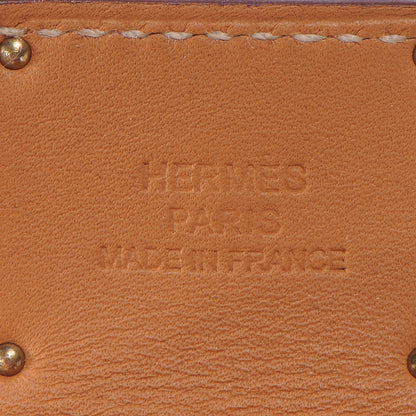 Hermes Veau Epsom Kelly Dog Bracelet Orange 7 of 7
