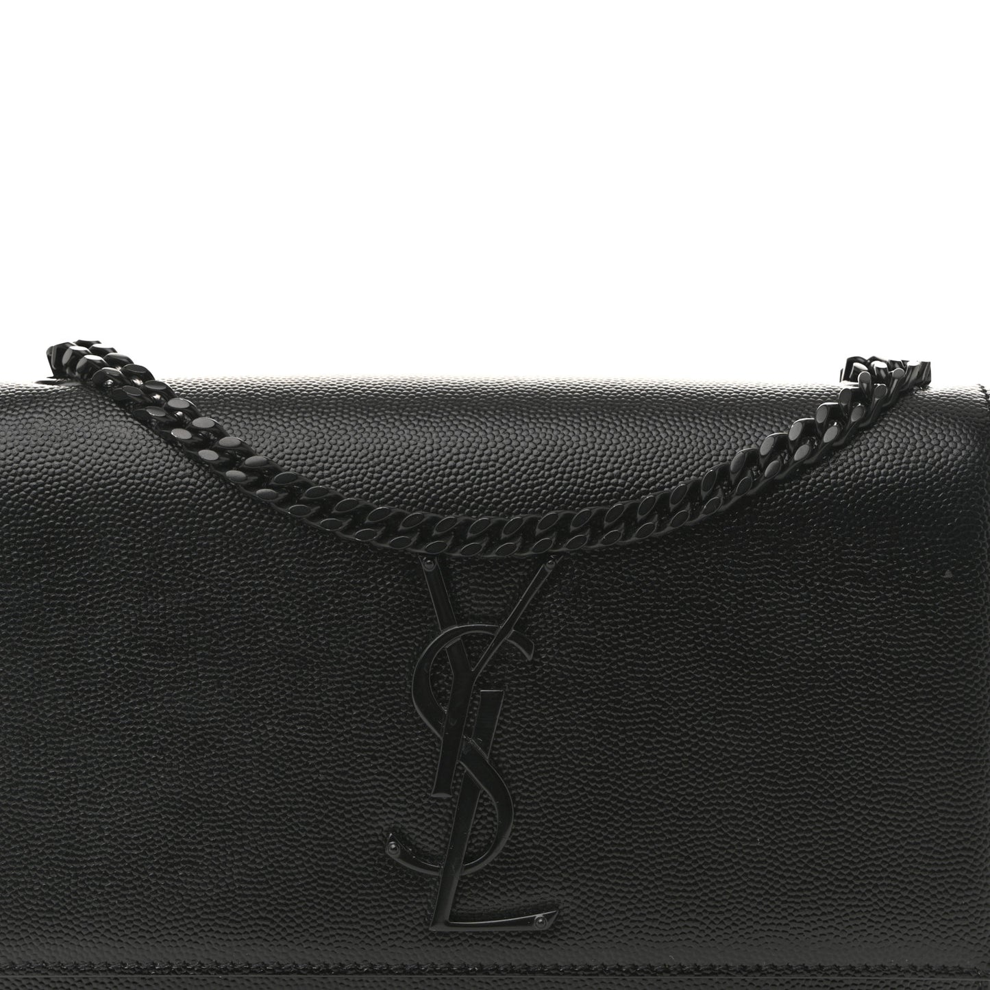 Grain De Poudre Small Monogram Monochrome Kate Satchel Black