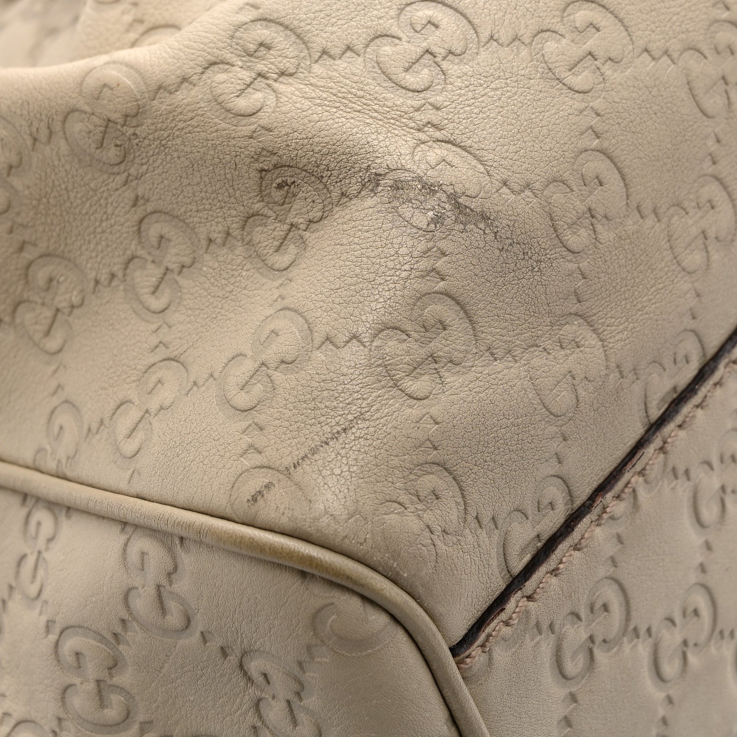 Gucci Guccissima Medium Sukey Tote Mystic White 12 of 14