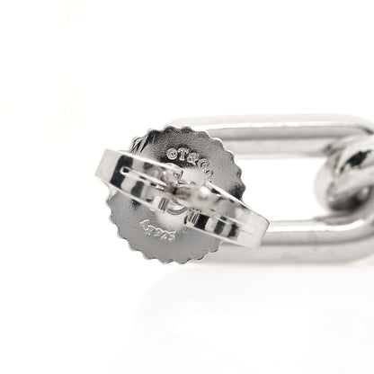 Tiffany Sterling Silver Pearl HardWear Triple Link Earrings 4 of 4