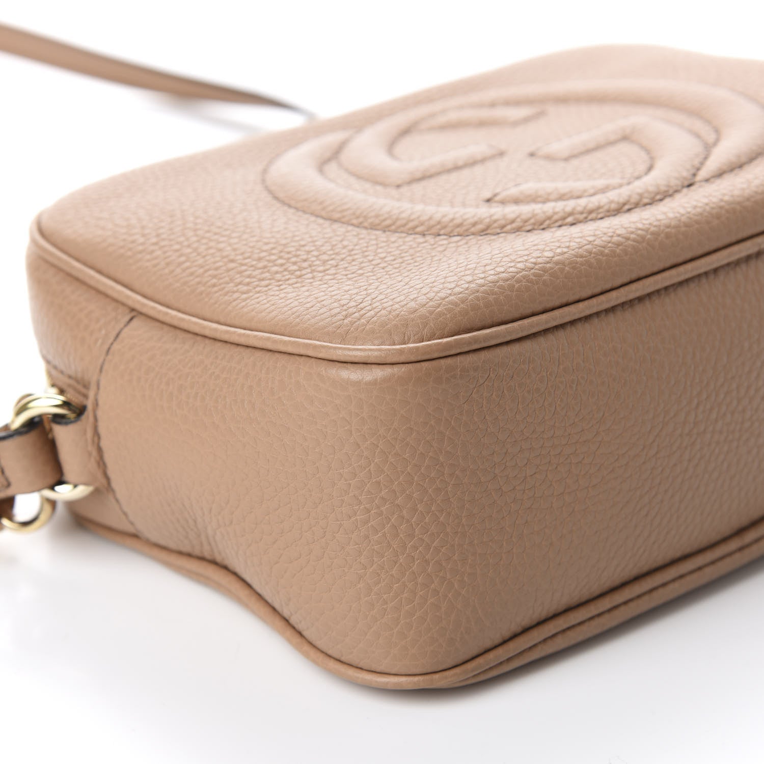 Gucci Pebbled Calfskin Small Soho Disco Bag Rose Beige 6 of 14
