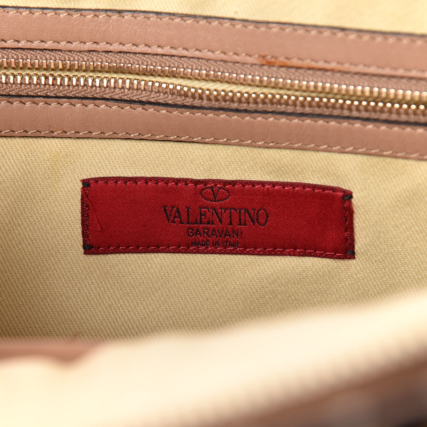 Vitello Rockstud All Over Dome Shopper Taupe