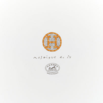 Hermes Porcelain Mosaique au 24 Gold Sushi Plate 4 of 6