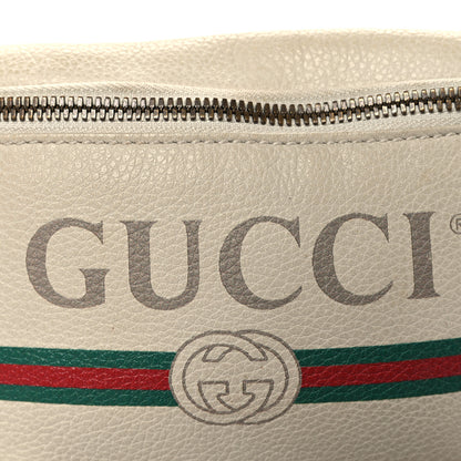 Gucci Grained Calfskin Small Logo Belt Bag White 8 of 14