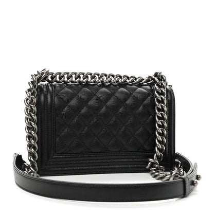 Chanel Caviar Quilted Small Boy Flap Black 3 of 9