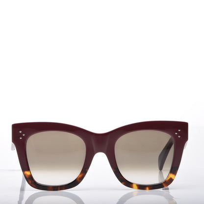 Celine Catherine Sunglasses CL 41098/F/S Burgundy Havana 2 of 7
