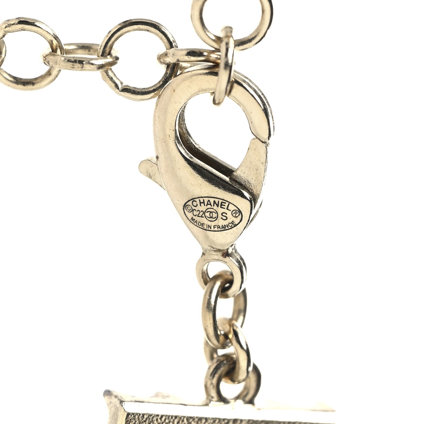 Pearl Crystal CC Star Choker Necklace Gold