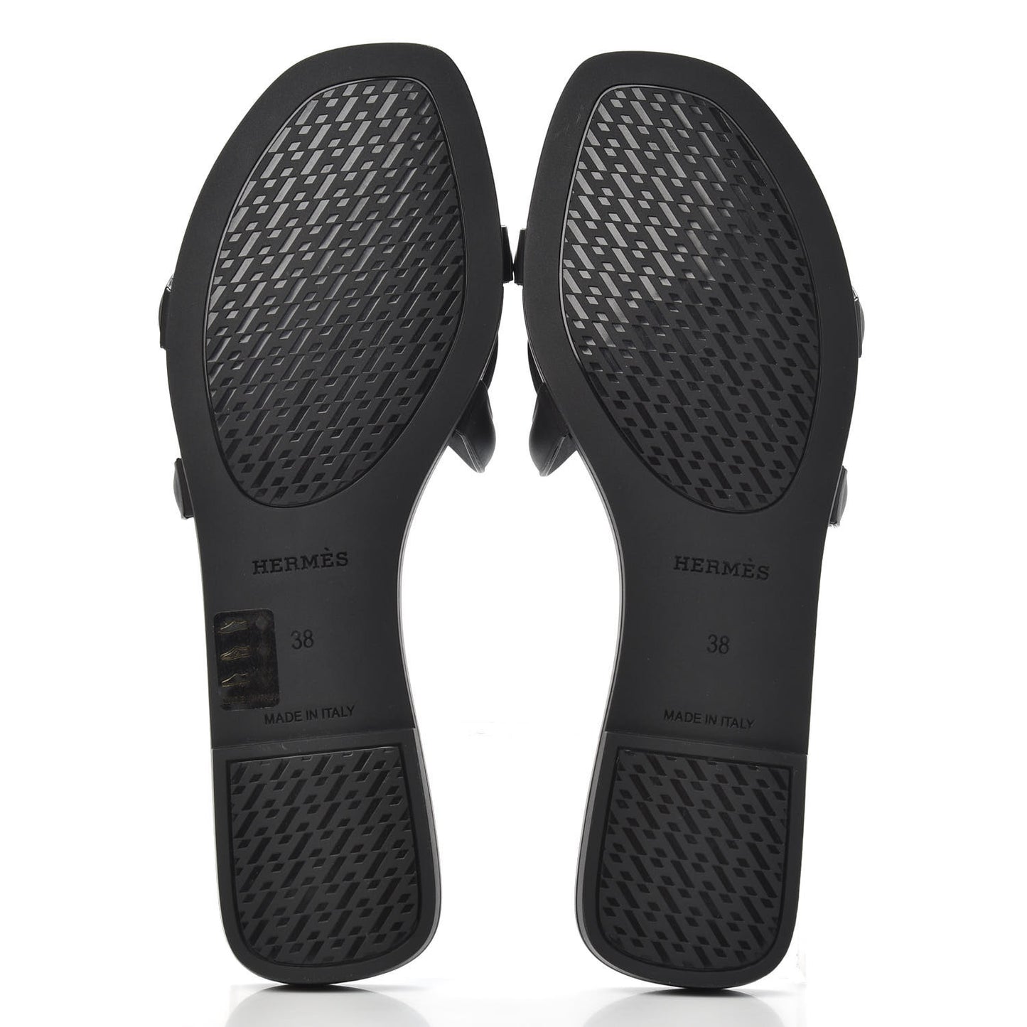 Rubber Aloha Sandals 38 Black