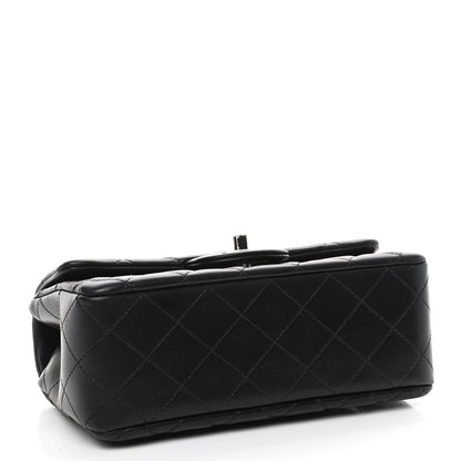 Chanel Lambskin Quilted Mini Rectangular Flap Black 3 of 4