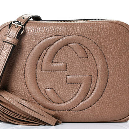 Gucci Pebbled Calfskin Small Soho Disco Bag Camelia 8 of 12