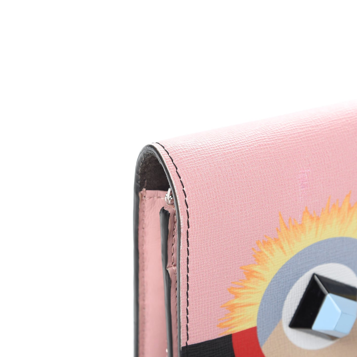 Vitello Elite Century Hypnoteyes Studded Tube Wallet On Chain Bubblegum Multicolor