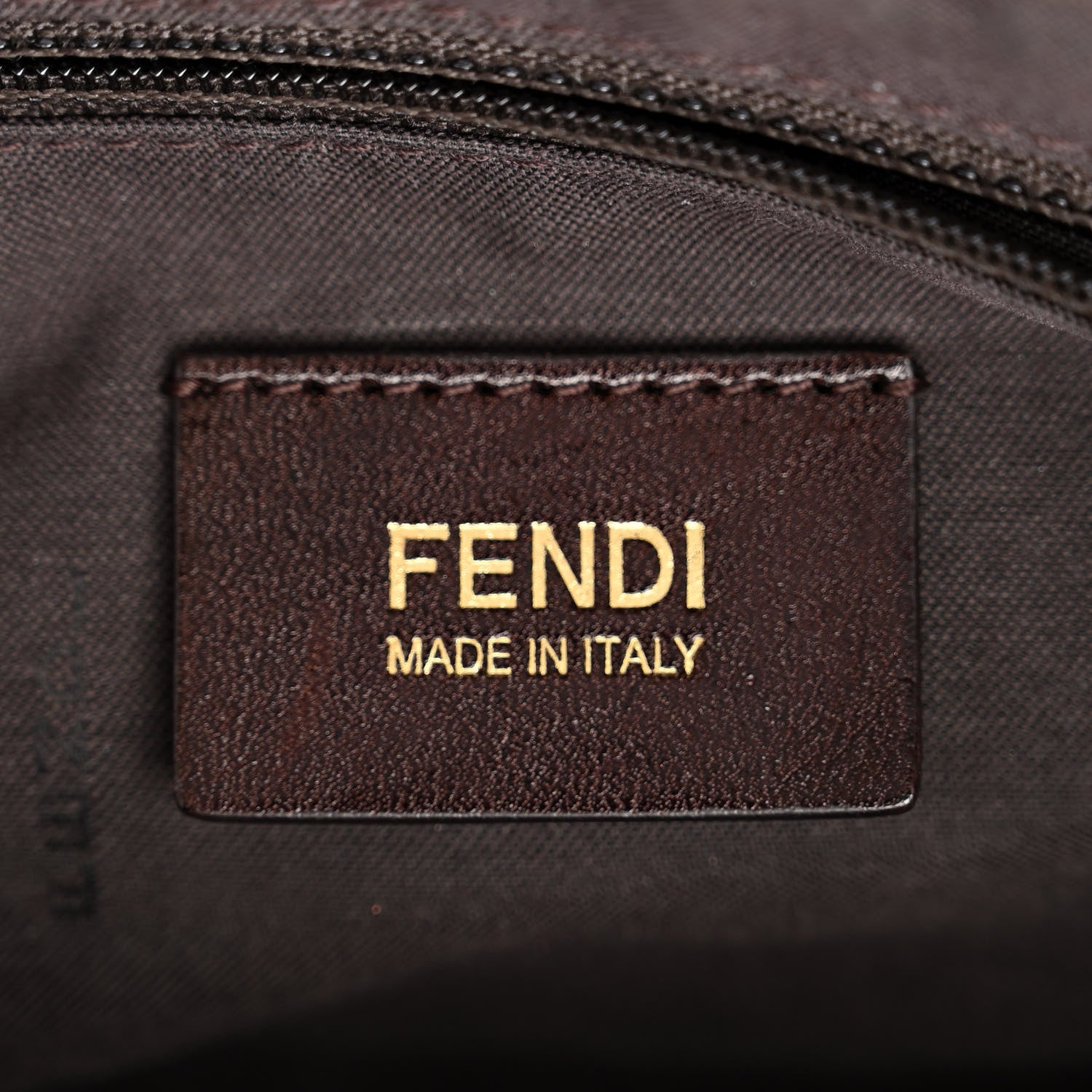 Fendi Metallic Lurex Zucca Mia Shoulder Flap Bronze 6 of 11