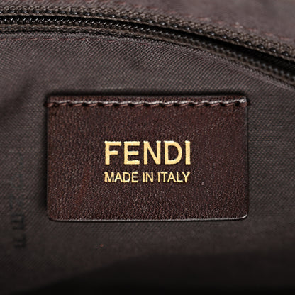 Fendi Metallic Lurex Zucca Mia Shoulder Flap Bronze 6 of 11