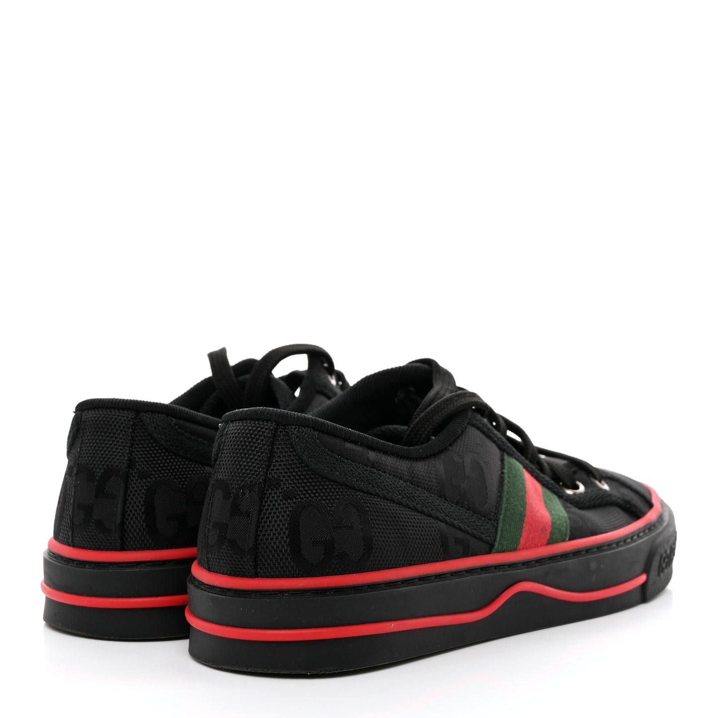 Econyl Nylon Web Monogram Off The Grid Womens 1977 Tennis Sneakers 36.5 Black