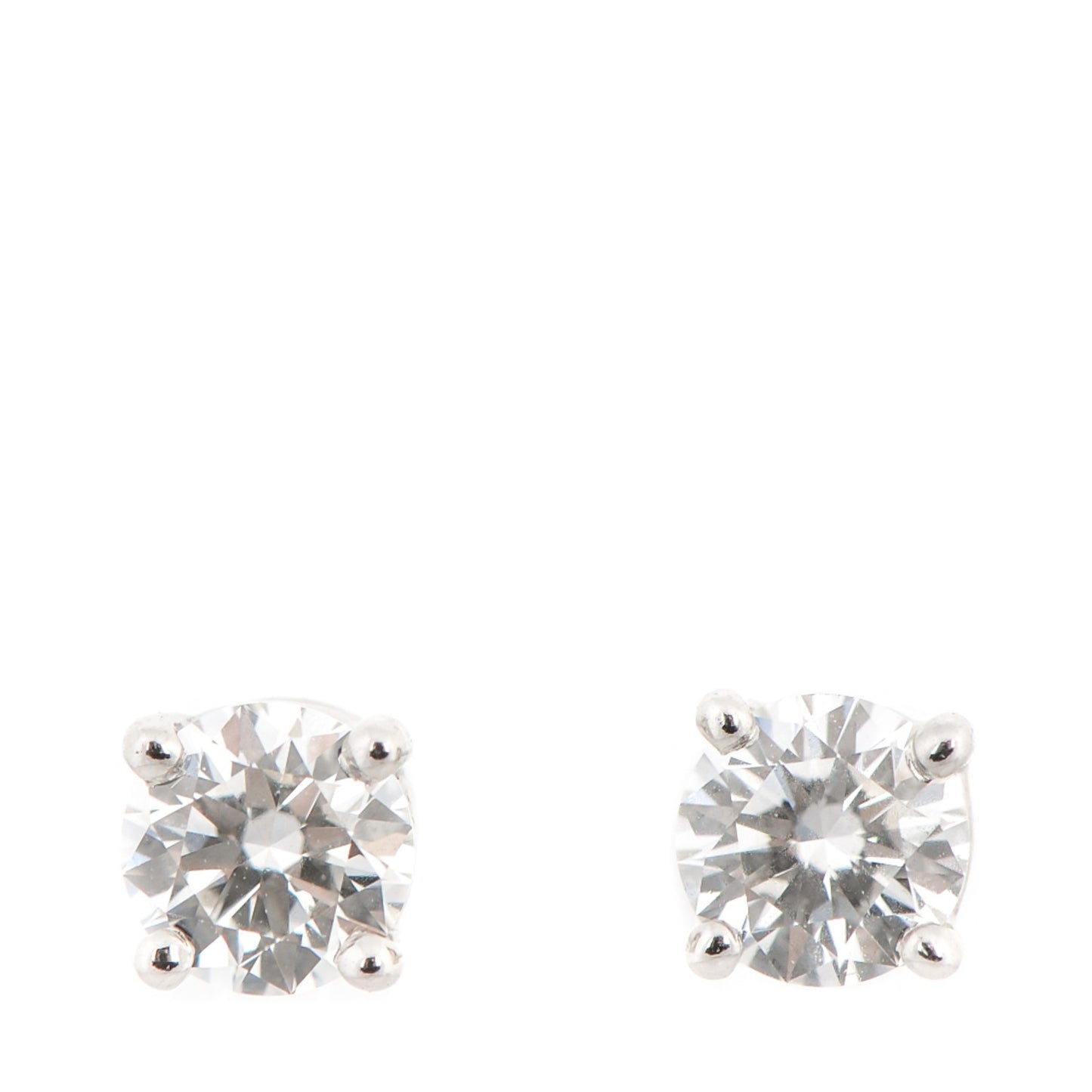 Platinum Diamond .36ctw Solitaire Earrings