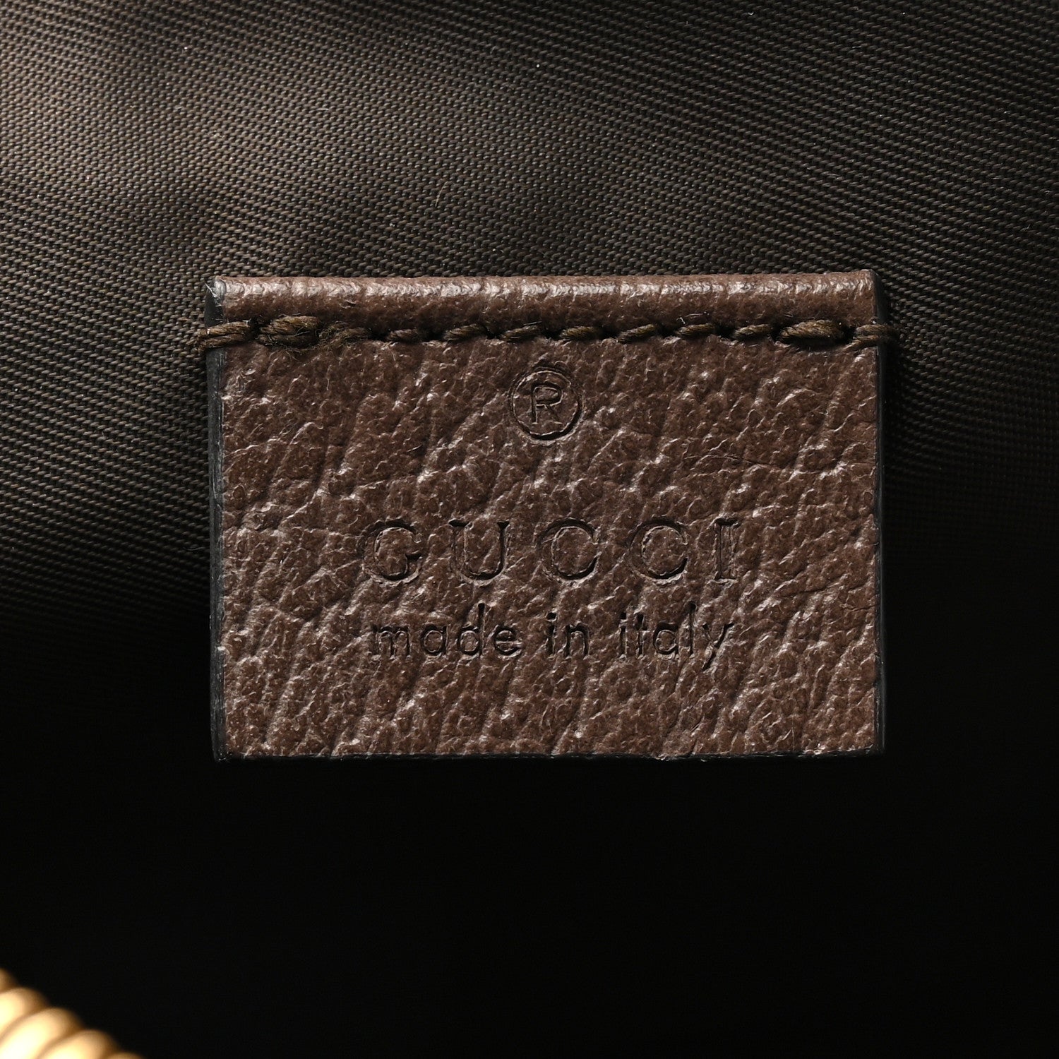 Gucci GG Supreme Monogram Textured Calfskin Web Large Ophidia Cosmetic Case Beige Ebony New Acero 6 of 9