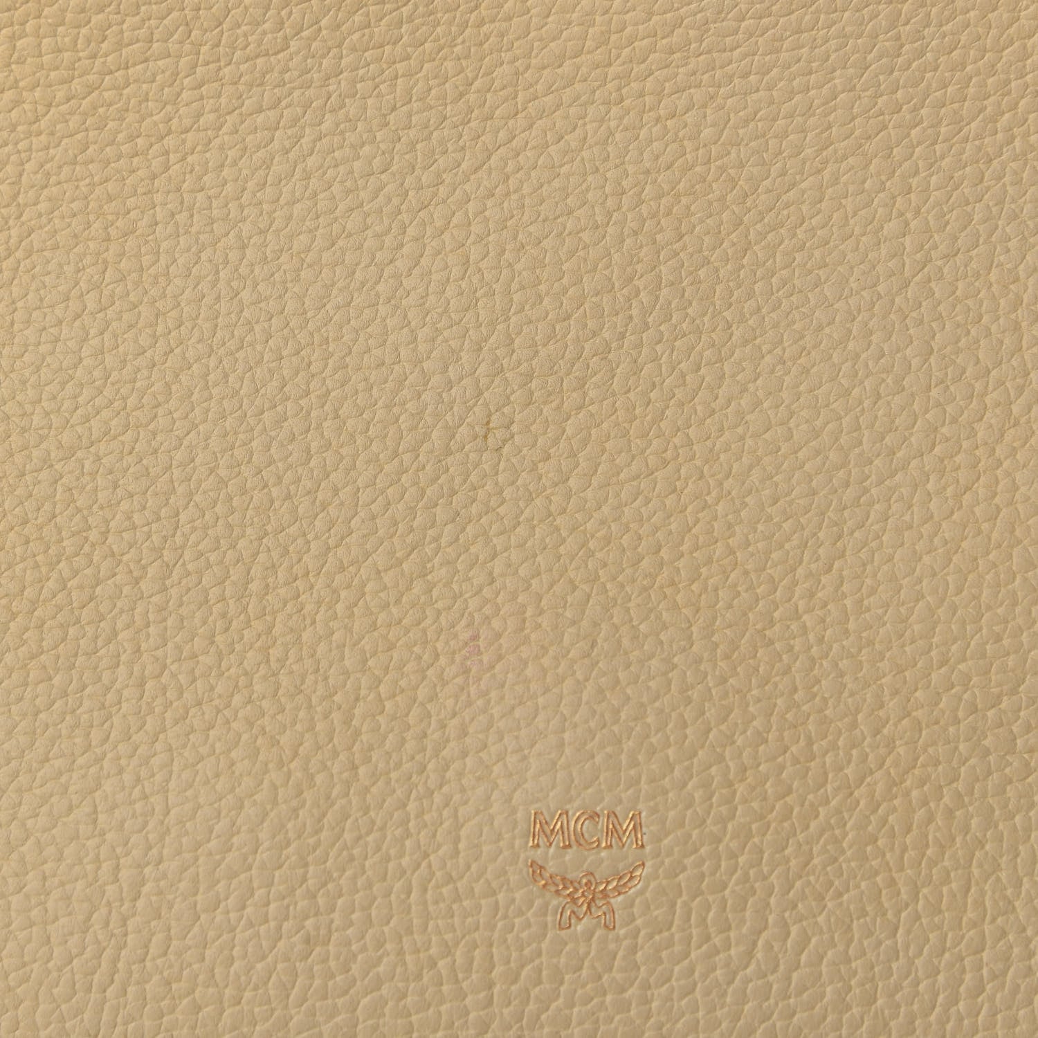 MCM Visetos Corina Foldover Crossbody Bag Latte Beige 10 of 10