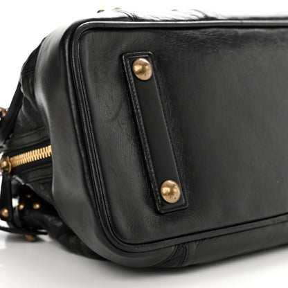 Louis Vuitton Lambskin Riveting Black 9 of 10