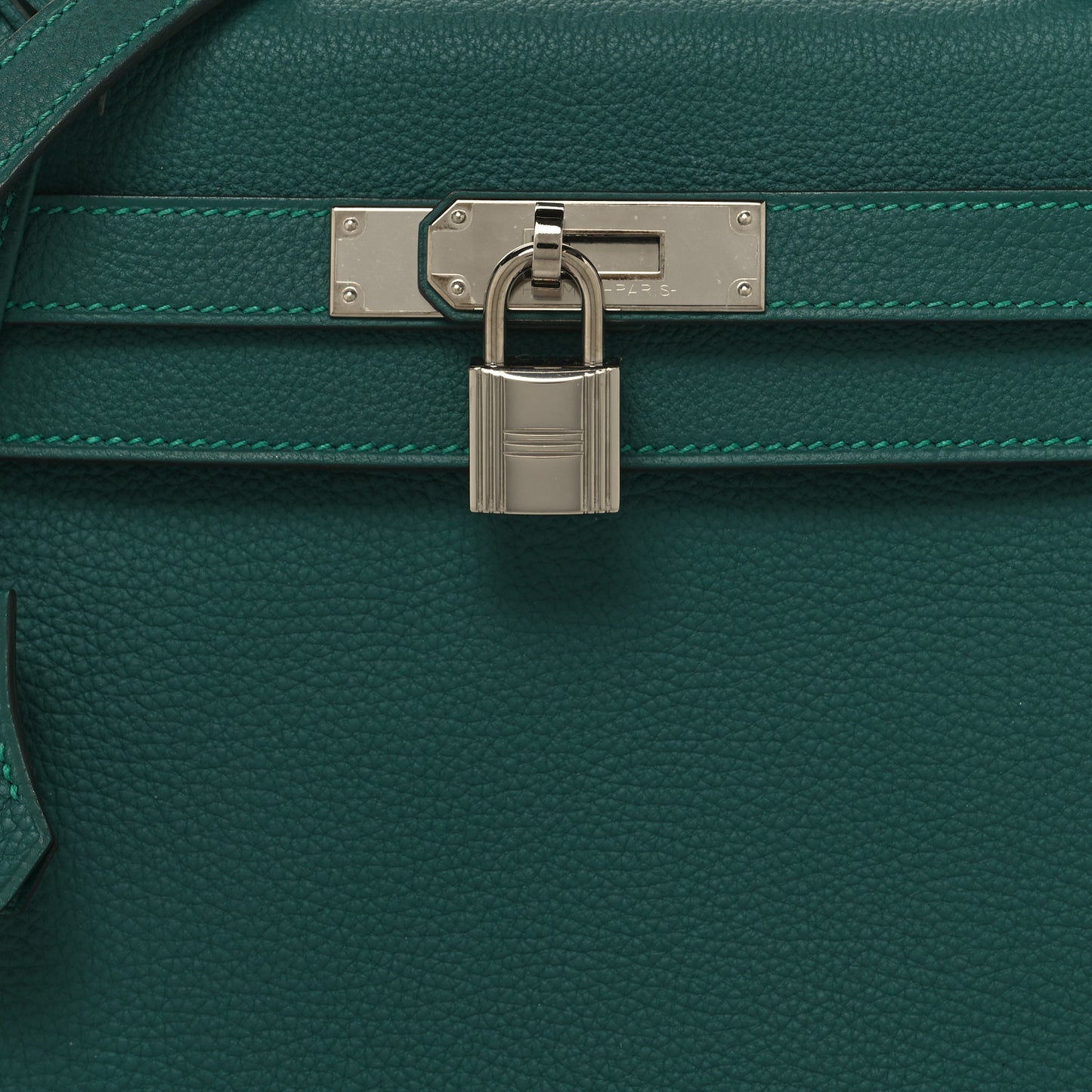 Togo Evercolor Box Kelly Retourne 28 Malachite Bleu Zanzibar Black