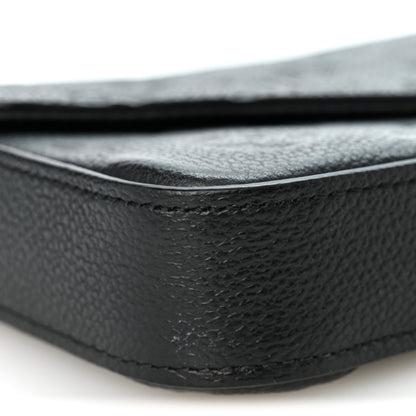 Louis Vuitton Empreinte Pochette Felicie Chain Wallet Black 10 of 11