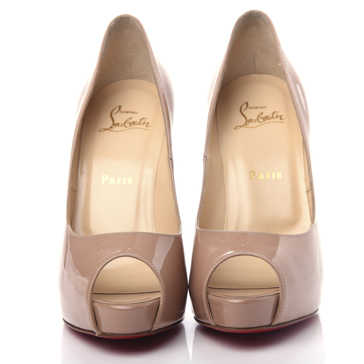 Patent New Very Prive 120 Pumps 38 Nude