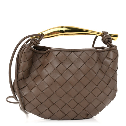 Bottega Veneta Nappa Intrecciato Mini Sardine Bag Taupe Grey 1 of 9